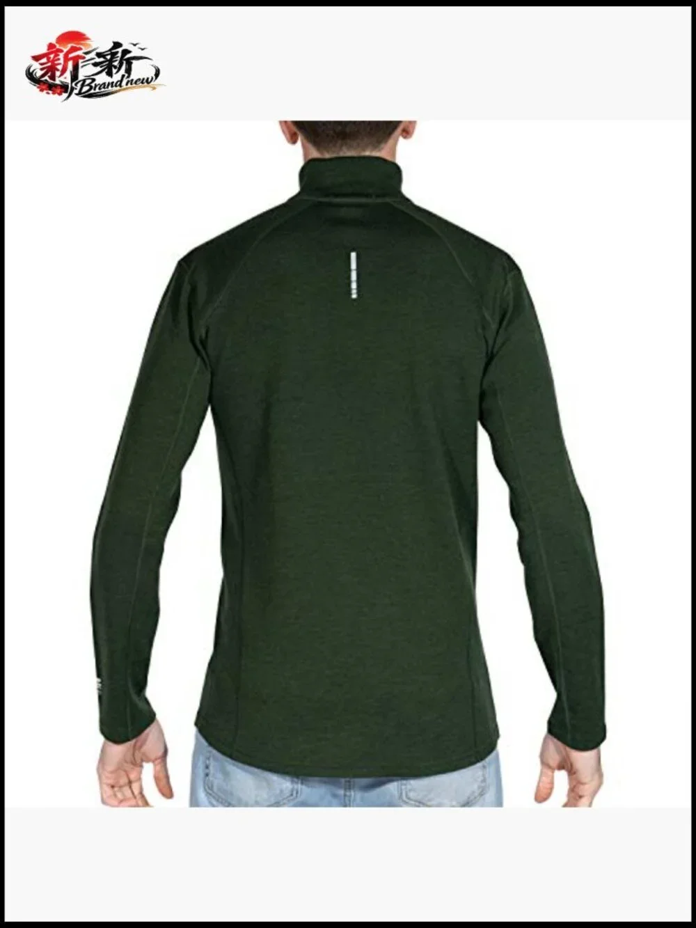 100% Merino Wool Heavyweight Half Zip Base Layer Sweater